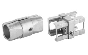 Stainless steel connectors are available for round and square tubes